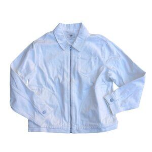 KITH Denim Jacket Laight 2.0 LG Men's White Full Zip Designer Cotton Sandrift